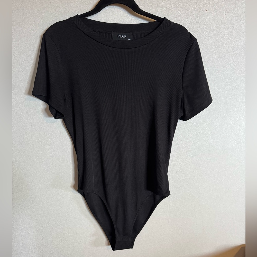 Cider Black Short Sleeve Bodysuit